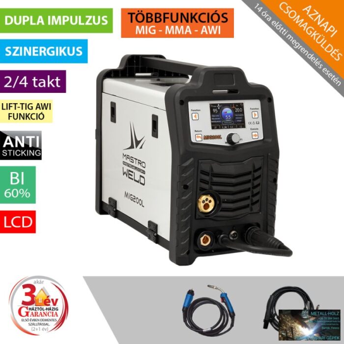 006200L MIG-200 L DUALPULSE HEGESZTŐ INVERTER - Image 1