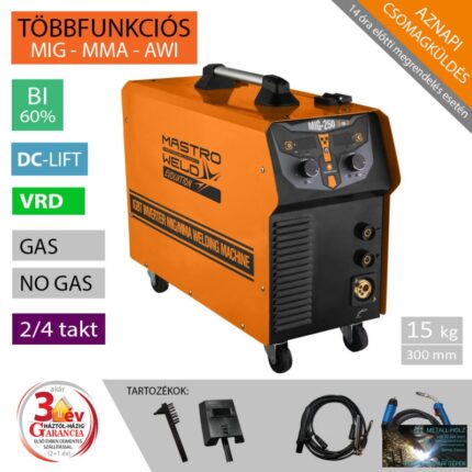 MIG-250 F HEGESZTŐ INVERTER