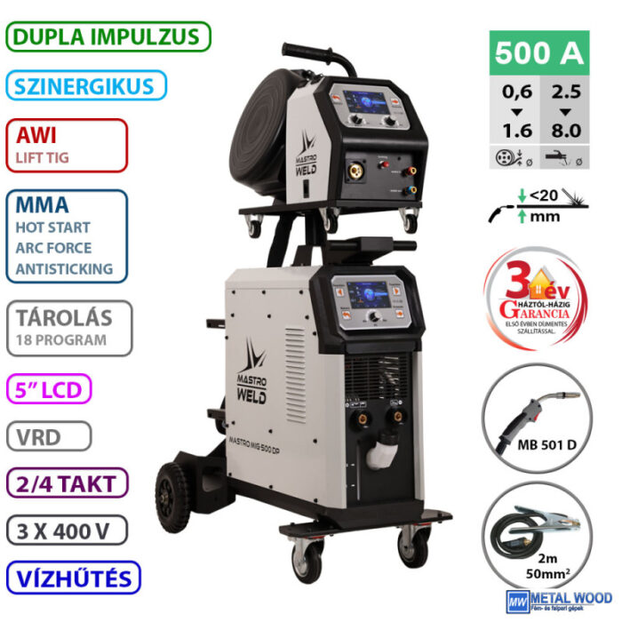 MASTRO MIG-500 DUALPULSE HEGESZTŐ INVERTER - Image 1