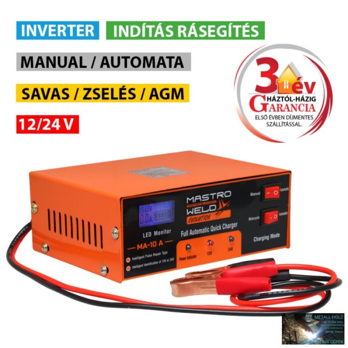 MA-10 A INVERTERES AKKUMULÁTORTÖLTŐ - Image 1