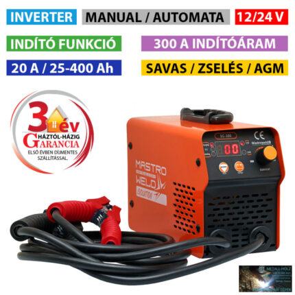 SC-300 INVERTERES TÖLTŐ-INDÍTÓ