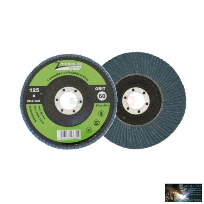 INOX lamellás csiszolótányér F27 egyenes 125x22,2 P40Z - Image 1