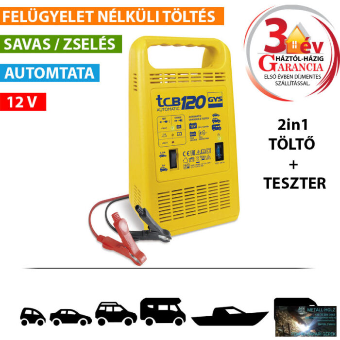 023284 TCB 120 AUTOMATA AKKUMULÁTORTÖLTŐ - Image 1