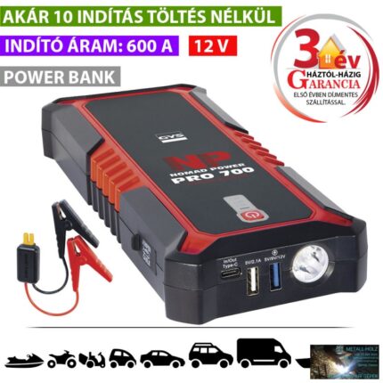 NOMAD POWER 700 LÍTIUMION AKKUMULÁTOROS INDÍTÓ