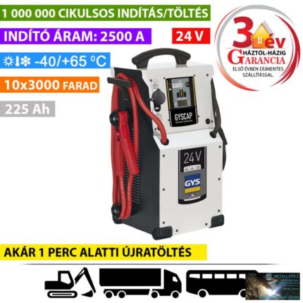 GYSCAP 24V SZUPERKONDENZÁTOROS INDÍTÓ