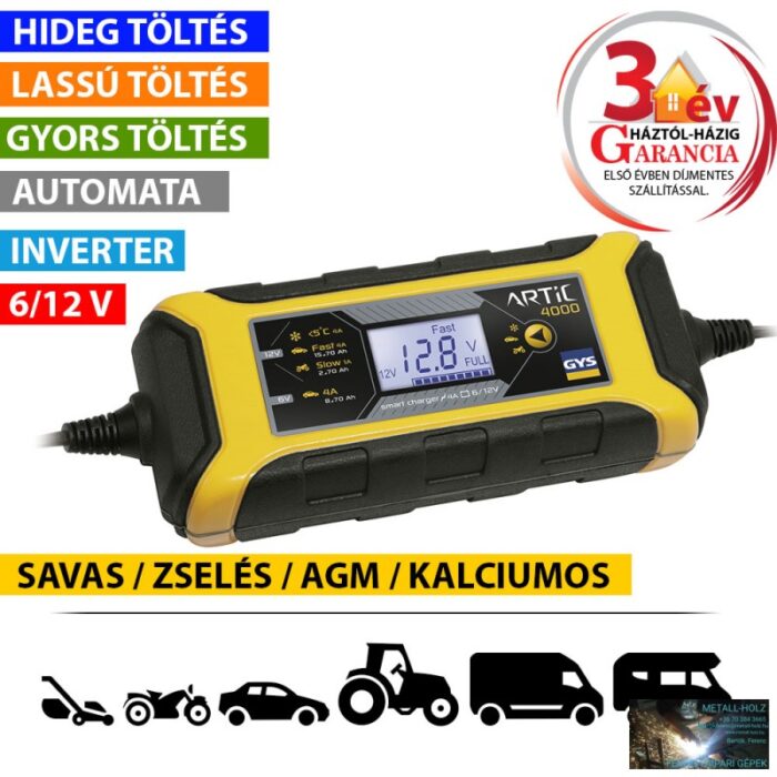ARTIC 4000 INVERTERES AKKUTÖLTŐ - Image 1