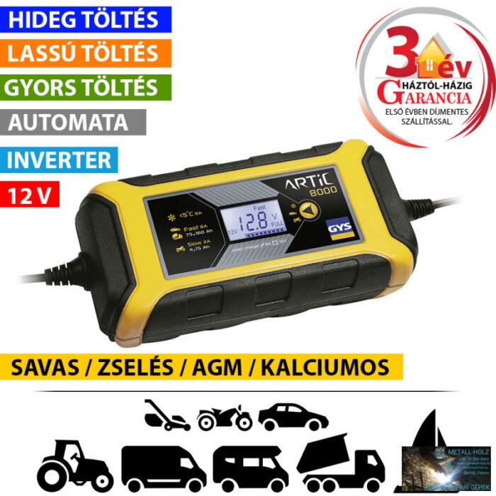 ARTIC 8000 INVERTERES AKKUTÖLTŐ - Image 1
