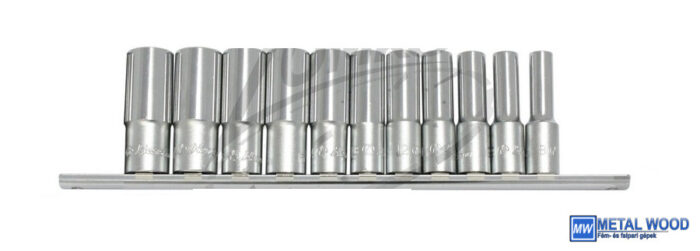 040101-0092 HANS 1/4" hosszú dugókulcsfej készlet 11r. 4-14x50mm 2611MD - Image 1