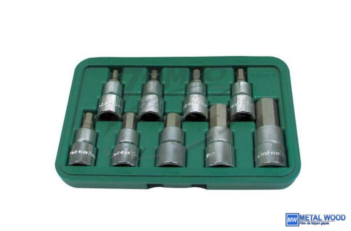 040103-0056 HANS 1/2" imbusz bit-dugókulcsfej készlet 9r. SW4-SW17 46026-9 - Image 1