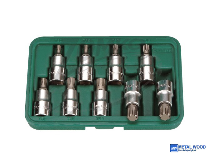 040103-0057 HANS 1/2" RiBE bit-dugókulcsfej készlet 9r. M5-M14 46029-9 - Image 1