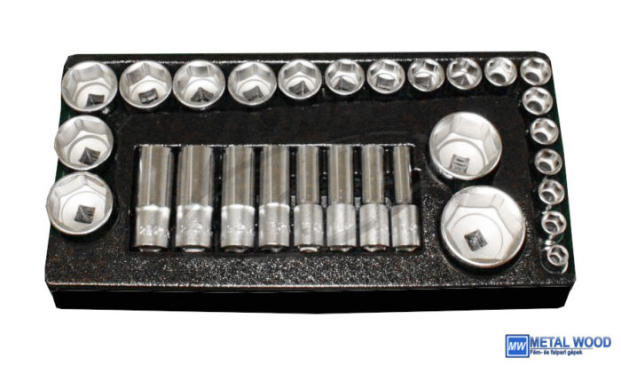 HANS 1/2" dugókulcsfej készlet 29r. 10-46mm TT-2 fiókmodul - Image 1