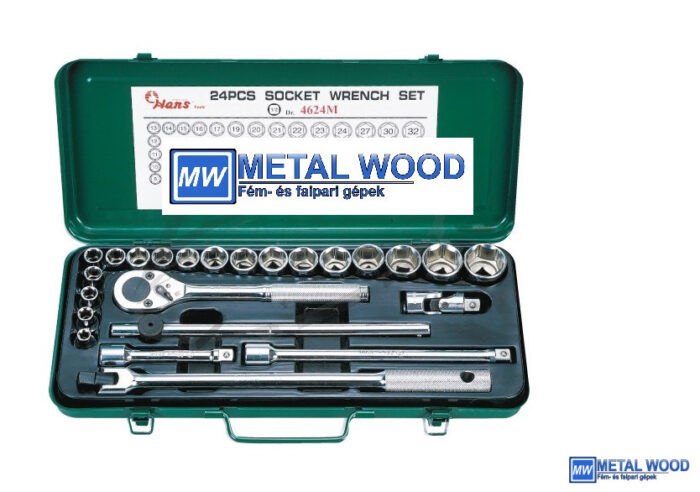 HANS 1/2" dugókulcs készlet 24r. 5/16"-1 1/4" 4624A - Image 1