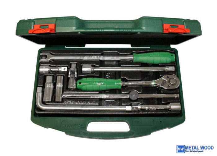 040103-0704 HANS 1/2" dugókulcs hajtó készlet 10r. TTK-3 kofferben - Image 1