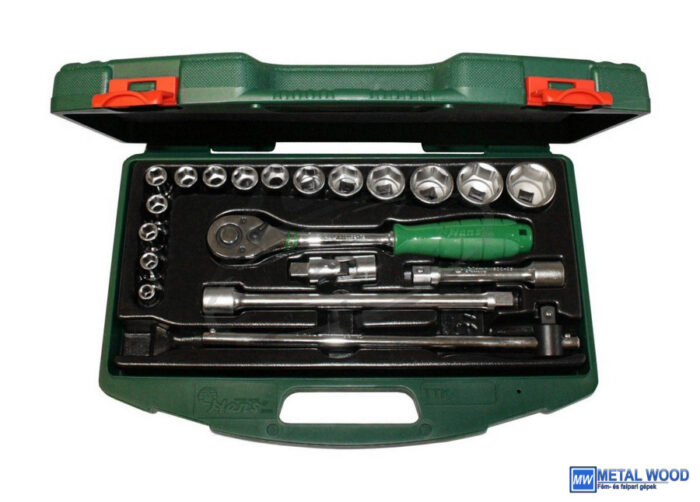 040103-0705 HANS 1/2" dugókulcs készlet 20r. 8-32mm TTK-16.1 kofferben - Image 1