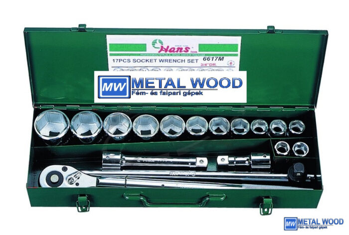 HANS 3/4" dugókulcs készlet 17r. 19-50mm 6617M - Image 1