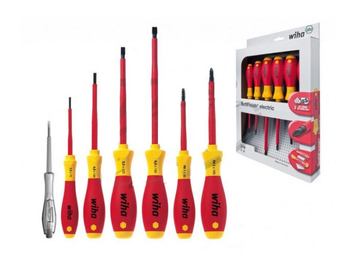 040302-0130 WIHA SoftFinish VDE csavarhúzó készlet 6+1r. SL+PH+fázisceruza - Image 1