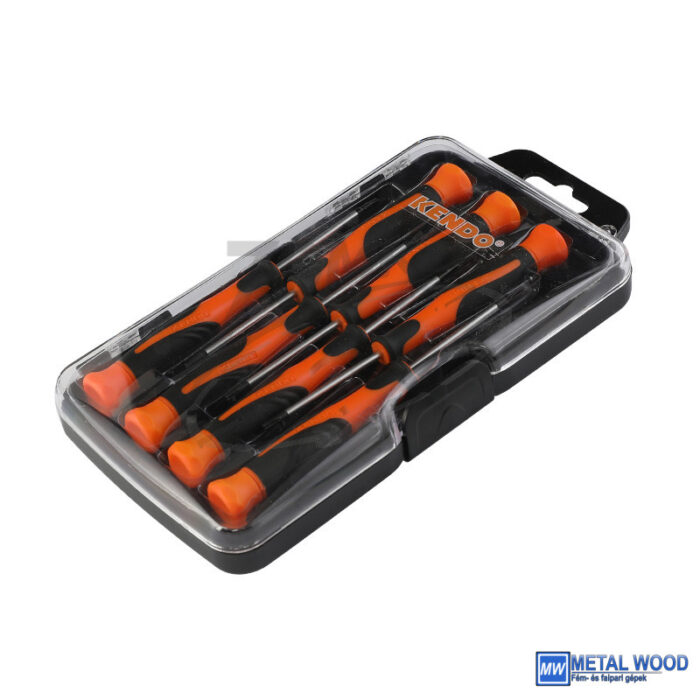 040302-0230 KENDO műszerész csavarhúzó készlet 7r. SL+PH+TX CrV - Image 1