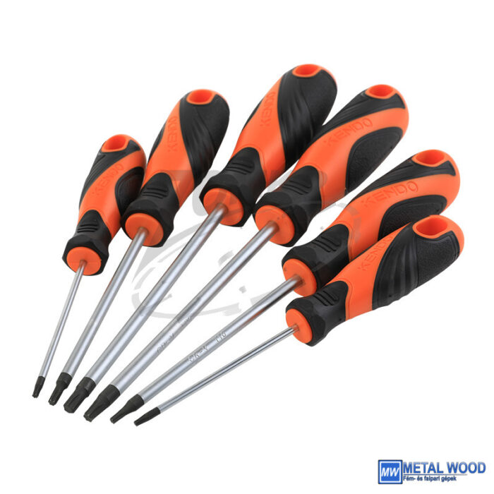 KENDO TORX csavarhúzó készlet 6r. mágneses CrV - Image 1