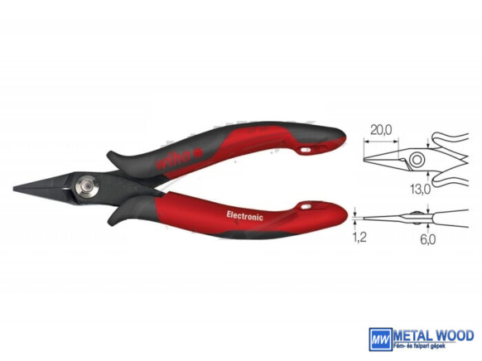WIHA Electronic műszerész hegyes csőrű lapos fogó 135 Z36003/No.26801 - Image 1