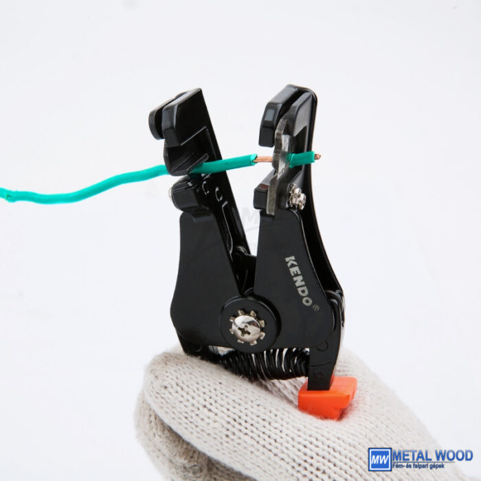 KENDO automata kábelcsupaszító fogó 175mm 1,0-3,2mm2 AWG 18-12 No.11702 - Image 3