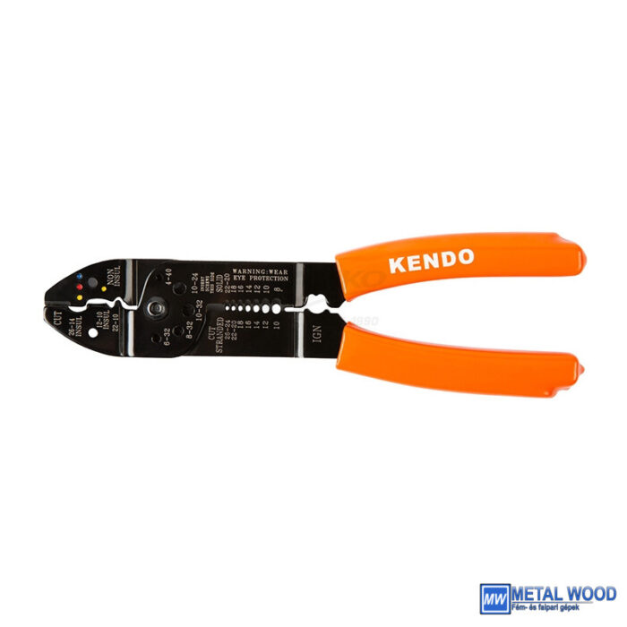 040401-1256 KENDO többcélú saruzó fogó 210mm 0,75-6,0mm2 No.11704 - Image 1