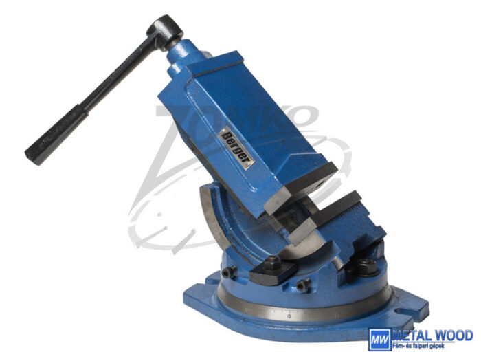 BERGER gépsatu, forgózsámolyos, dönthető 125mm - Image 1