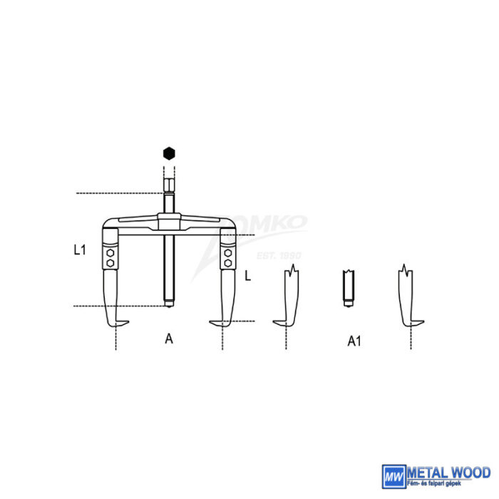 Z-T Csapágylehúzók, 2 körmös csúszószáras - Image 2
