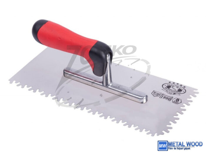 042104-0046 OLEJNIK glettelő fogazott V INOX 130x280mm ERGO Profi - Image 1