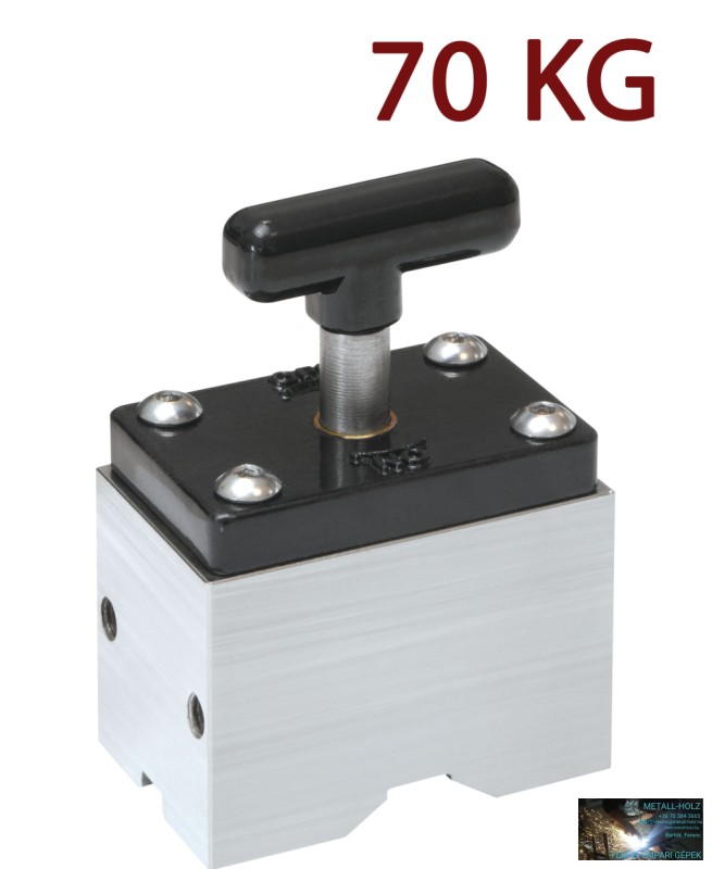 047068 MÁGNESES SZÖGBEÁLLÍTÓ (DEMAGNETIZÁLHATÓ) 70 KG - GYS D70.90M - Image 1