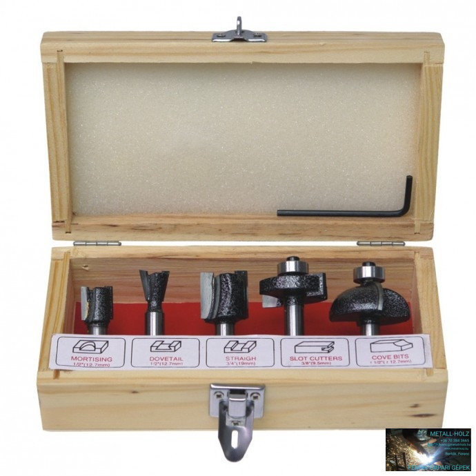 0782 Faipari mintázó marókés készlet 5darabos - Image 1