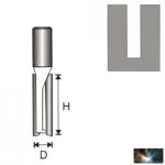 Faipari marókés - kétlapkás hornyoló 12mm szárvastagság- D10 H51 - Image 2