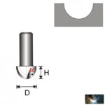 Félkör alakú hornyolók 8mm szárvastagság, D3,97 H6 R2 - Image 2