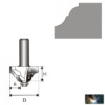 Faipari marókés 6mm szárvastagság, D28,6 H11,7 R4,1 B9,0 - Image 2