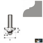 Faipari marókés 12mm szárvastagság, D38,4 H17,5 R6,35 B12,7 - Image 2