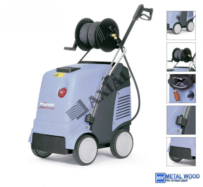Nagynyomású melegvizes mosó CA12/150 tömlőbobbal - Image 1