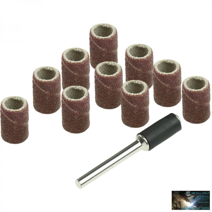 Csiszoló szalagok 6.3mm,K60,K120, 11darab Mini csiszolók és gravírozokhoz - Image 1