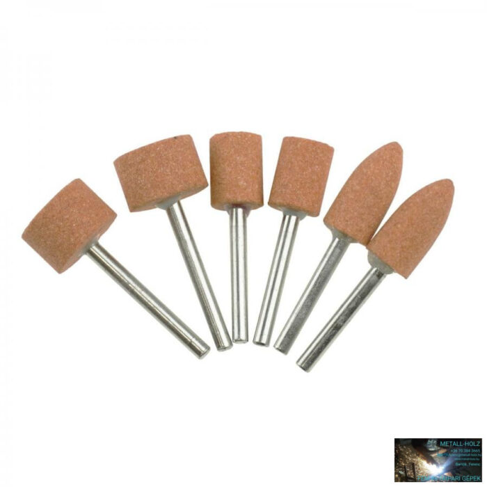 6 darabos köszörűkő készlet, mini csiszolók és gravírozókhoz - Image 1