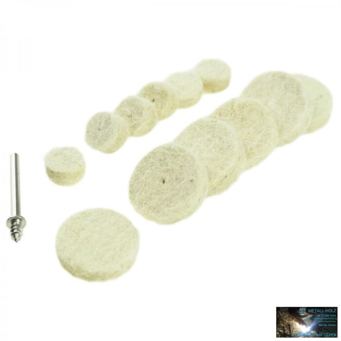 08T607 Polírozó filcek, 13 db-os készlet, Mini csiszolók és gravírozókhoz - Image 1