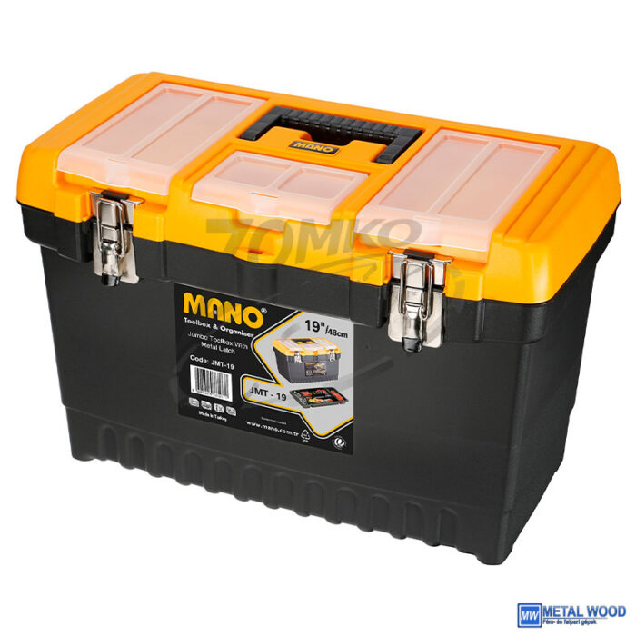 090102-0115 MANO Jumbo fémcsatos szerszámkoffer 564x310x388 JMT-22 - Image 1