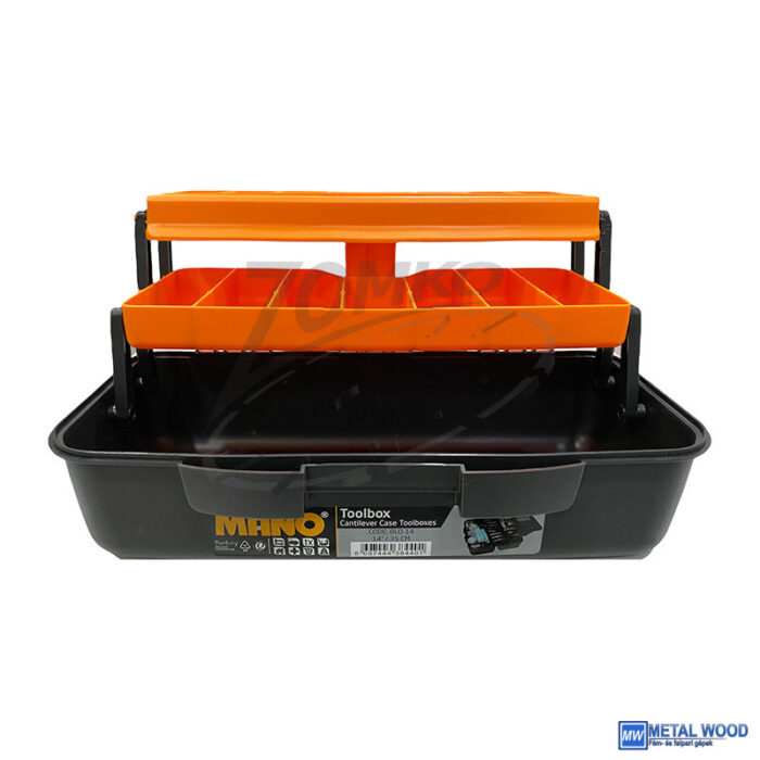 MANO konzoltálcás szerszámkoffer átlátszó fedéllel (2 tálcás) - Image 2