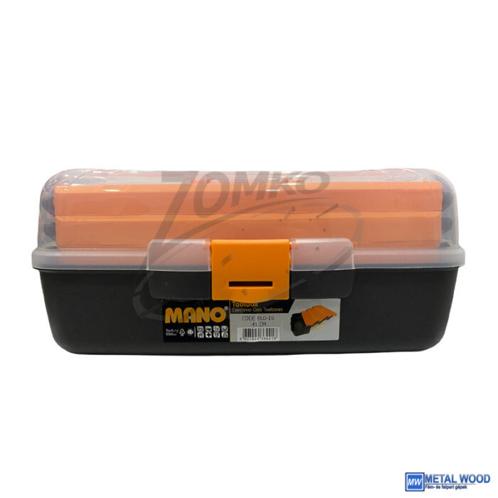 MANO konzoltálcás szerszámkoffer átlátszó fedéllel (3 tálcás) - Image 1