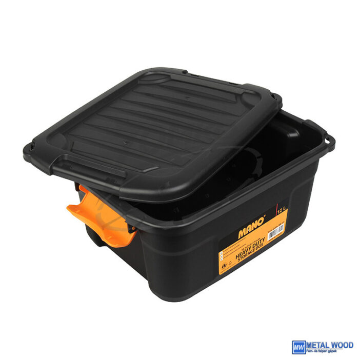 090102-0180 MANO tárolódoboz fedéllel 391x298x176 12L NB-12 - Image 1