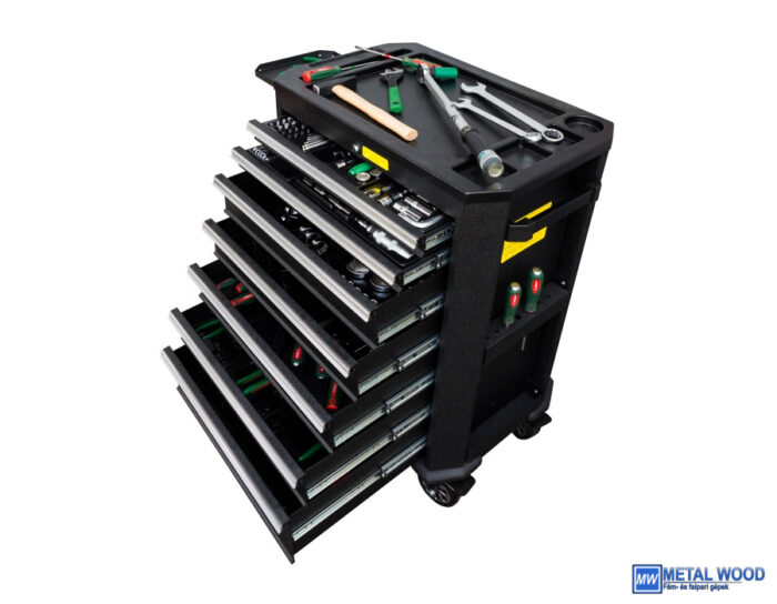 HANS szerszámkocsi 7 fiókos + 271r. szerszám klt. - Image 1