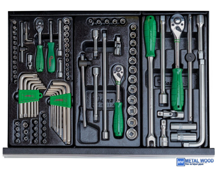 HANS szerszámkocsi 7 fiókos + 271r. szerszám klt. - Image 4