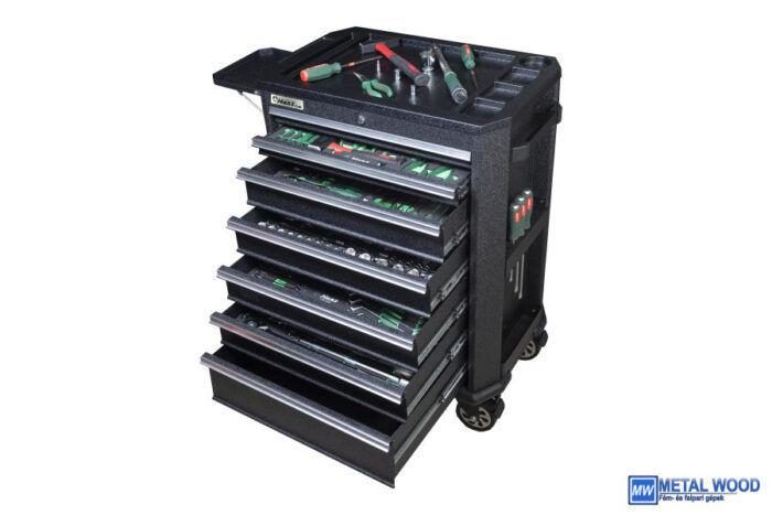 090103-0090 HANS szerszámkocsi 7 fiókos + 325r. TTF szerszám klt. - Image 1