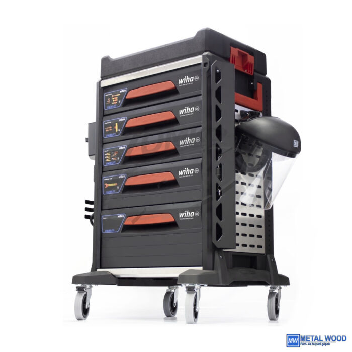 WIHA eMobility szerszámkocsi 5 fiókos +113r. szerszám készlet - Image 2