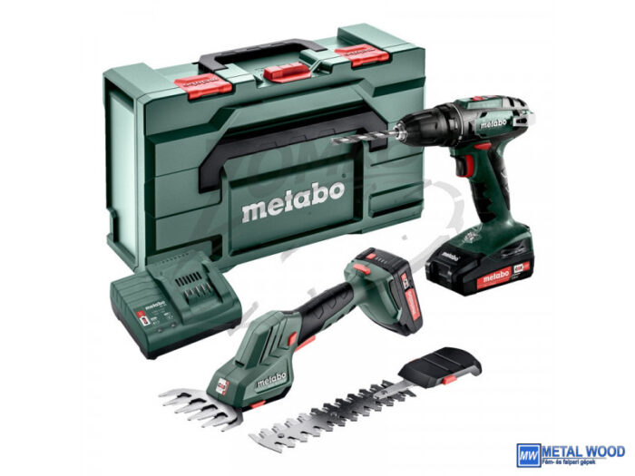 100109-1327 METABO Combo Set 2.2.5 BS18+SGS18LTXQ 2x2.0Ah 685186000 - Image 1