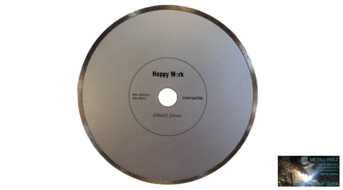 12183210 230mm gyémántv csempe HappyW Gyémánt vágókorong kézi gépre Happy Work 12183210 - Image 1