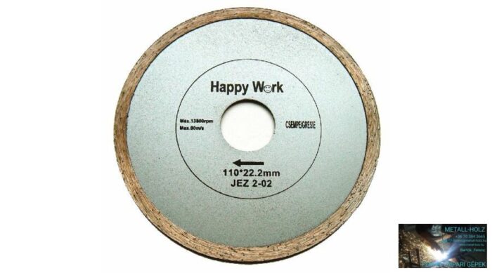12183770 110mm gyémántv csempe HappyW Gyémánt vágókorong kézi gépre Happy Work 12183770 - Image 1