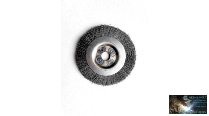 12230400 Varratcsisz körk, acélh, 150mm Furatos körkefe acél huzalból Happy Work 12230400 - Image 1